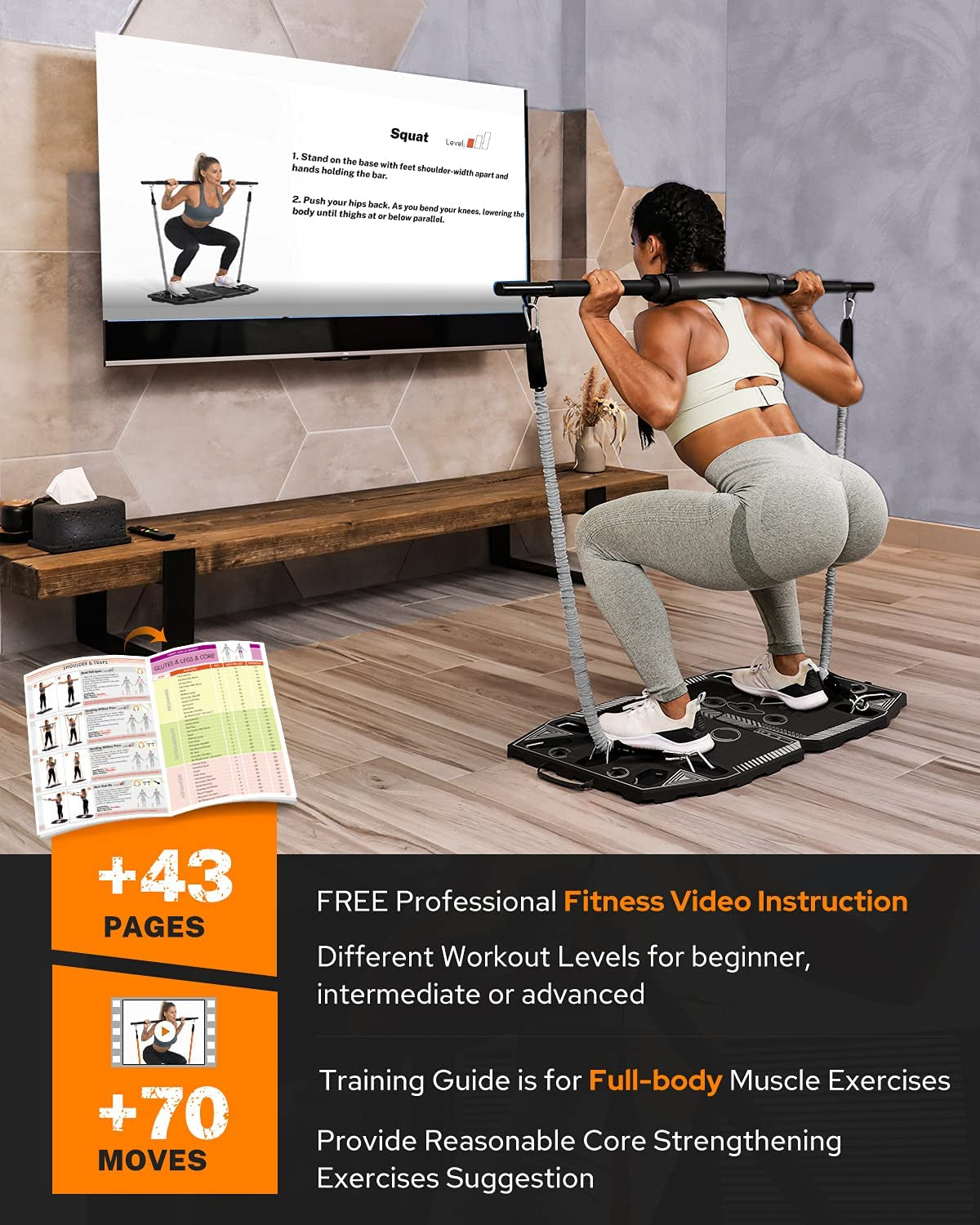 HomeFit Master™ Portable Home Gym System with 14 Accessories for Comprehensive Full-Body Workouts